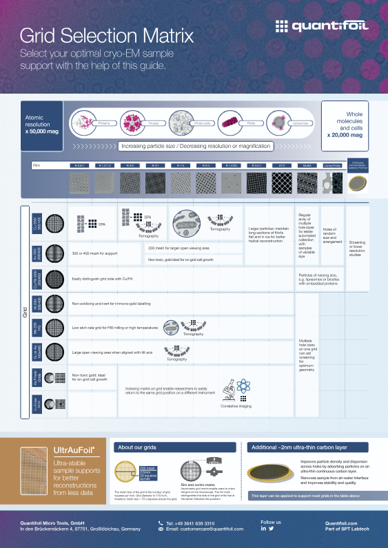 Quantifoil Grid Selection Matrix